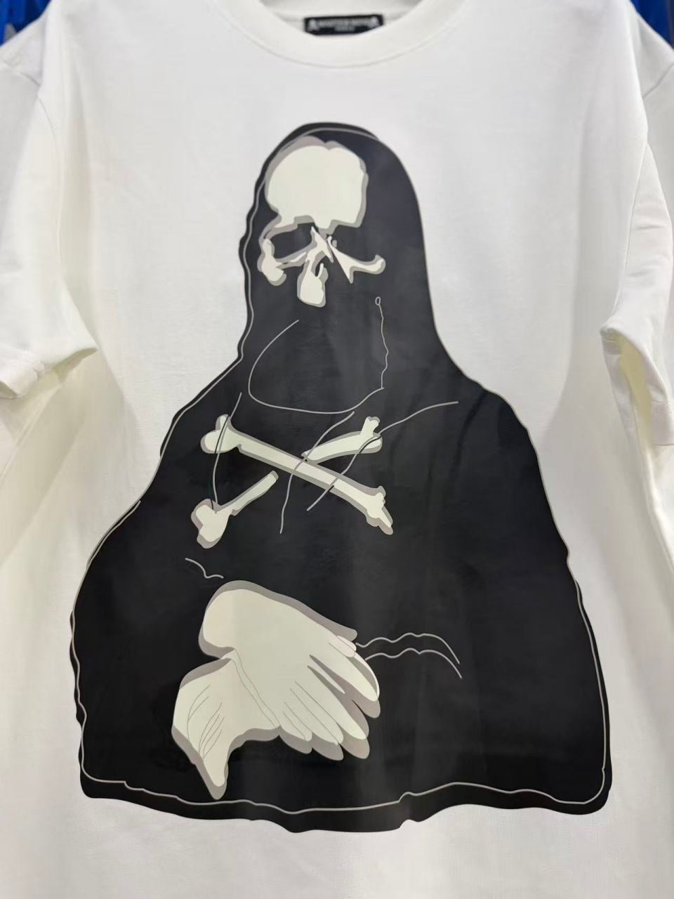 Vintage style washed summer wear T shirt Skull