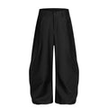 American-style streetwear harem pants Button Fly Relaxed Balloon Bottoms
