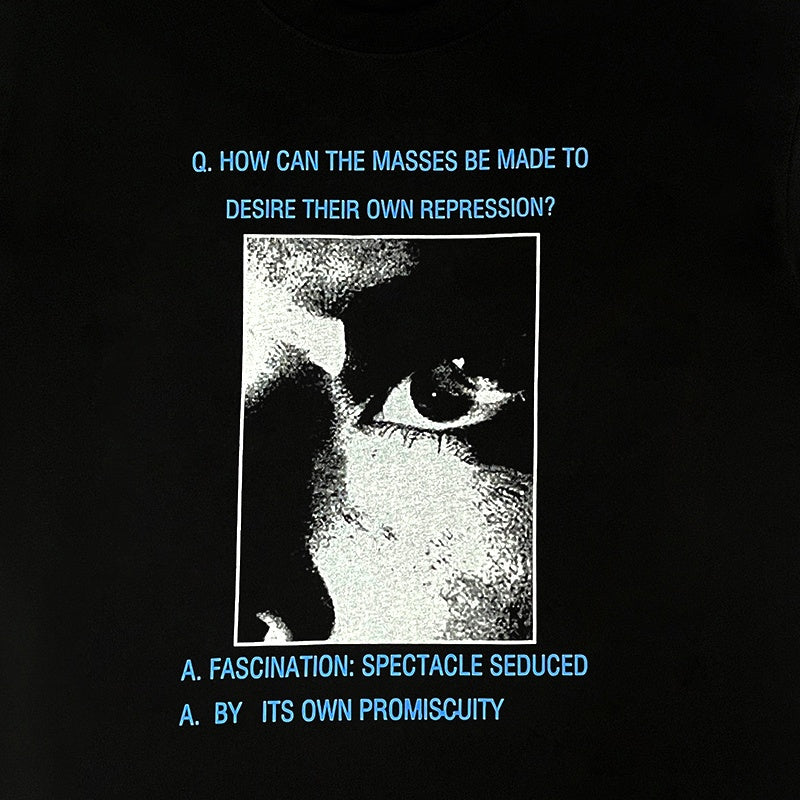ERD T Shirts Split Figure Snapshot Print Contrast Text Casual Top