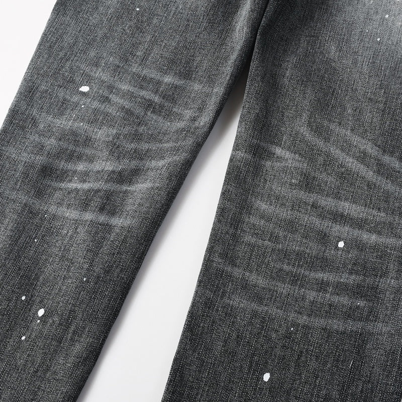 Purple brand Jeans High-quality pure cotton streetwear trousers Hole