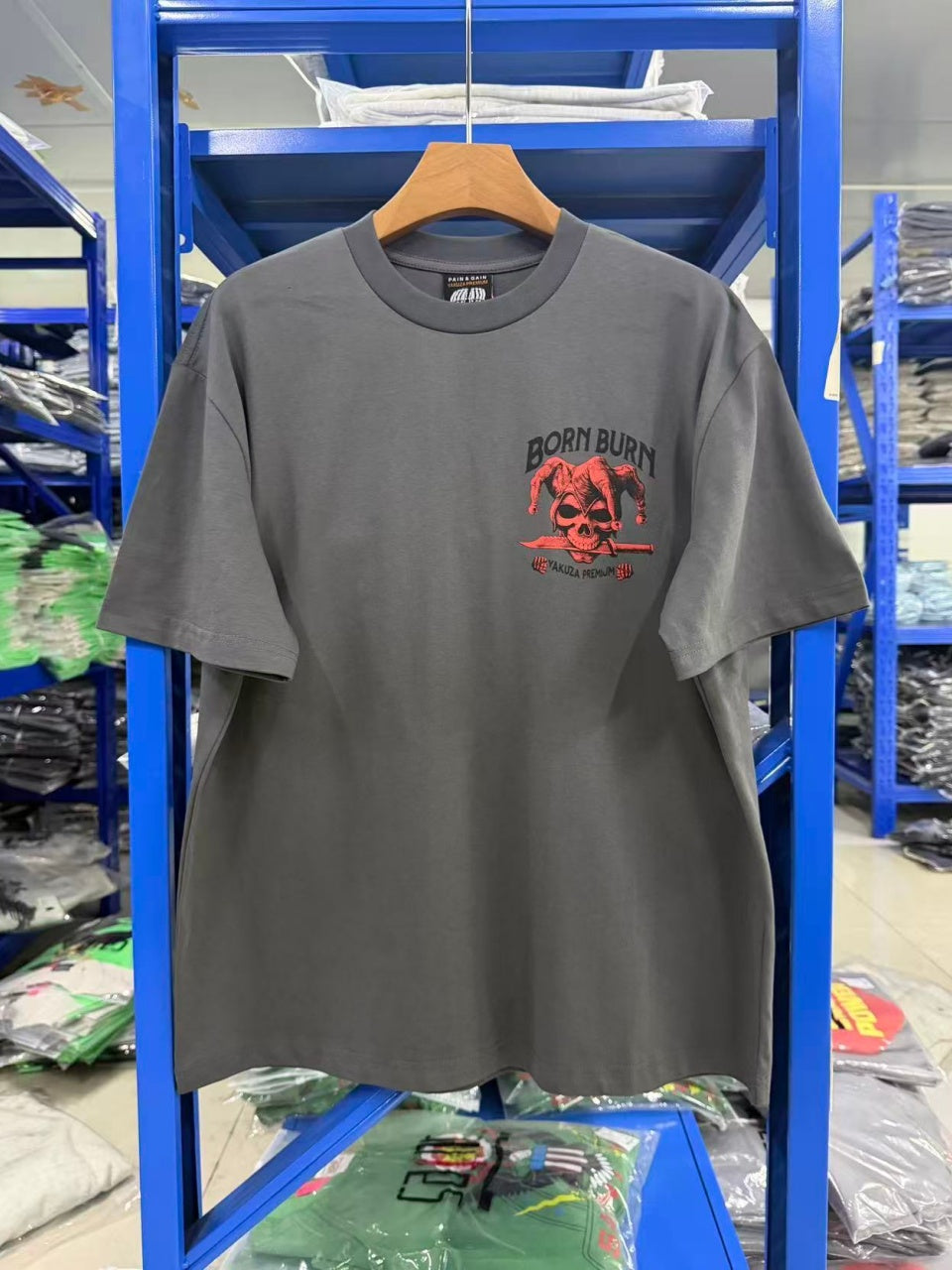 Vintage style washed summer wear T shirt Skull
