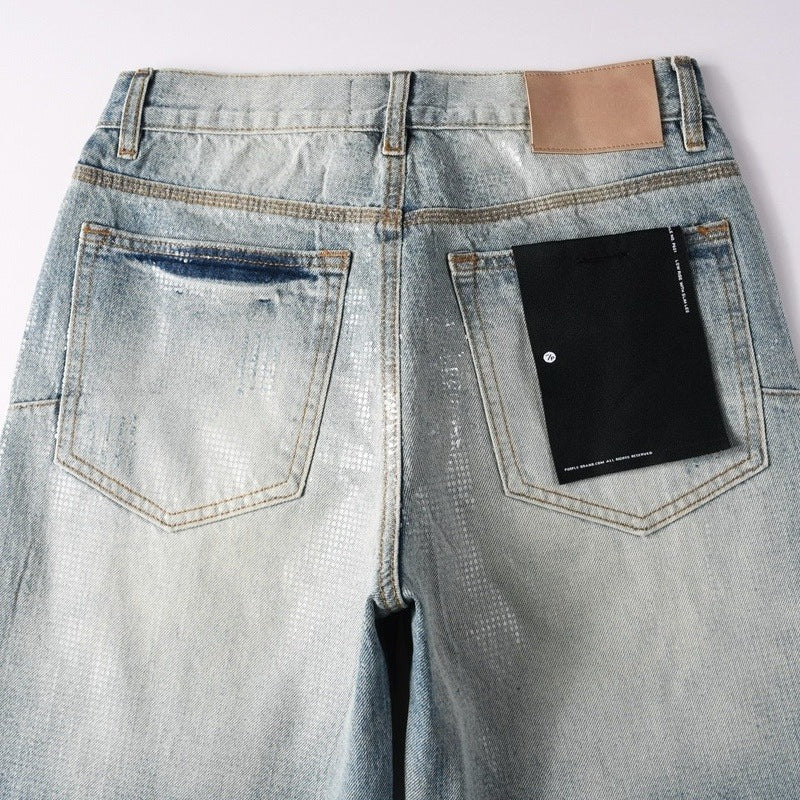 Purple brand Jeans High-quality pure cotton streetwear trousers