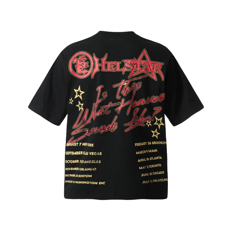 Vintage-style American T-shirt Racing Portrait Star Lettering Design