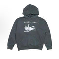 ERD Hoodie Vintage Faded Grey-Green Loose Top Retro Japanese Script Art Graphic