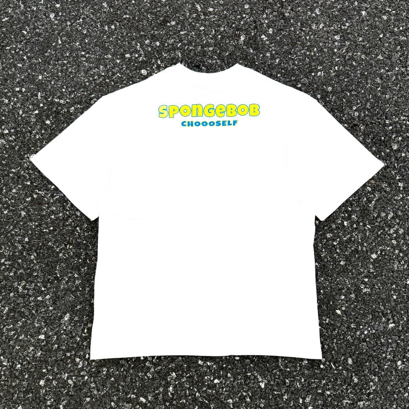 Unisex Vintage T Shirts CSF SpongeBob – American vintage / West Coast hip-hop style fit. Features white-ink direct printing and a heavyweight, distressed wash finish. High-street short-sleeve tee with an unbeatable feel and texture.