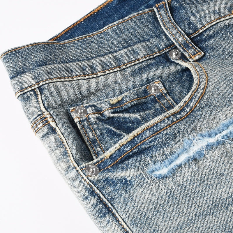 Purple brand Jeans High-quality pure cotton streetwear trousers line