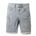 Denim shorts High-quality trendy casual pure cotton Non-stretch plus-size men's clothing