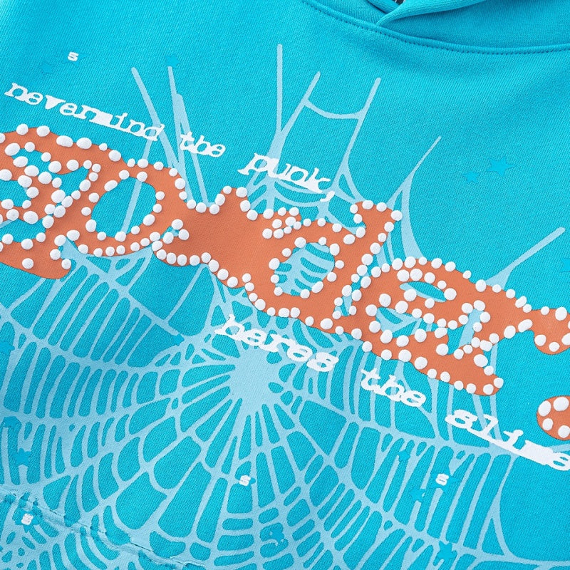 Spiderweb hoodie High-quality pure cotton for autumn and winter