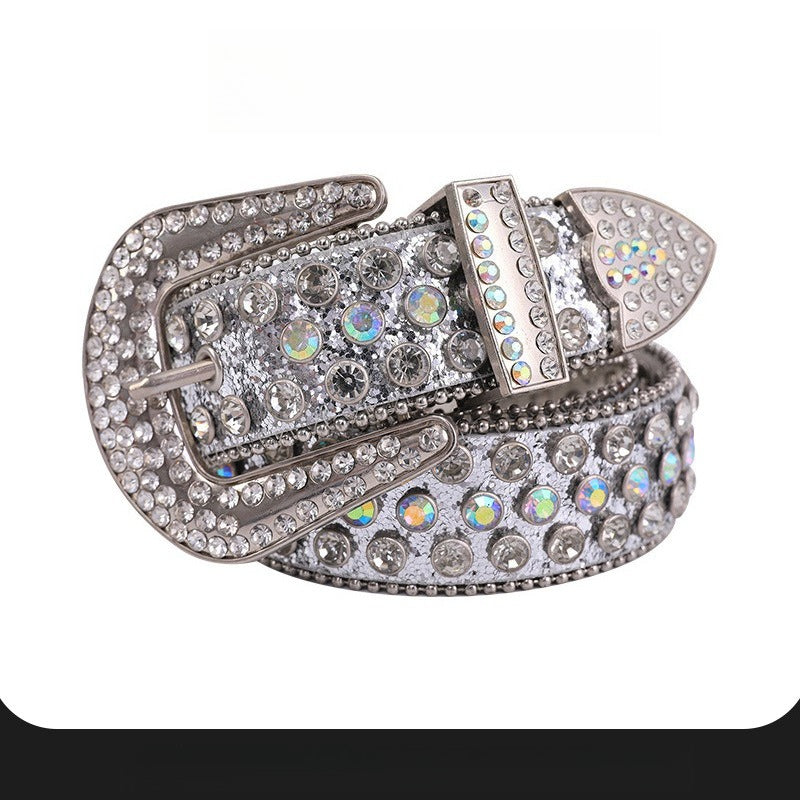 Hip-Hop Punk Rhinestone Belt