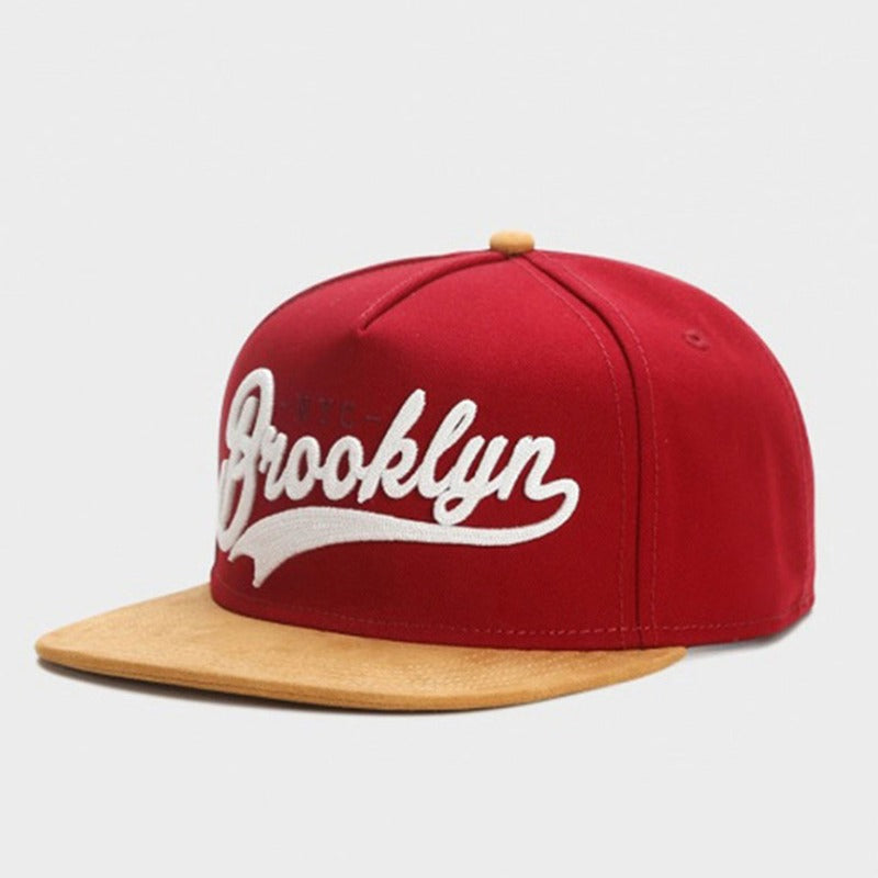 Trendy flat brimmed snapback hatsbrooklyn men's and women's adjustable