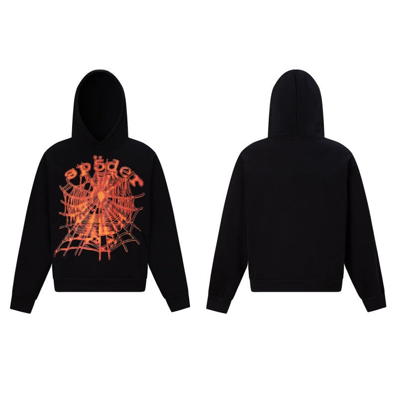 Spiderweb hoodie High-quality pure cotton for autumn and winter