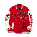 American-style baseball jacket Boys' Retro Embroidered Bomber Jacket (Curry Style) – New 2025 Spring/Autumn Collection
