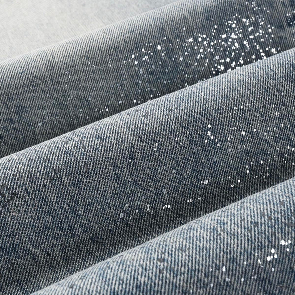 purple brand jeans Rhinestones #101