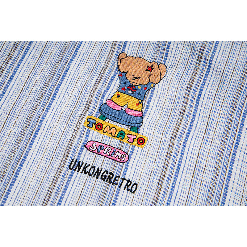 Unisex vintage T-shirt Polo shirt with a stand-up collar