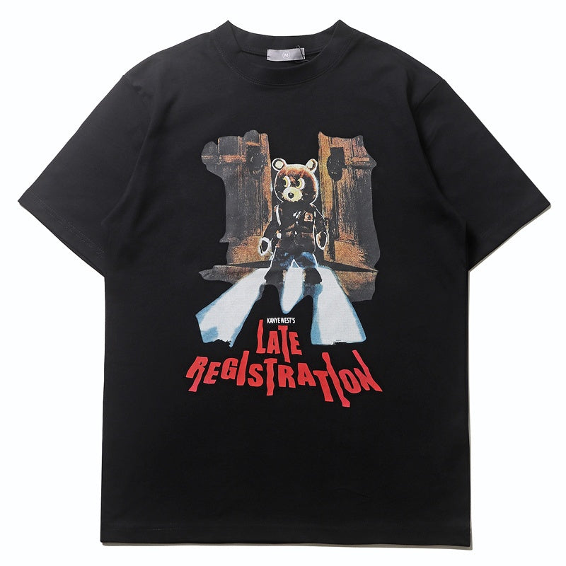 Mens T-shirt Vintage Kanye West "Dropout Bear" print