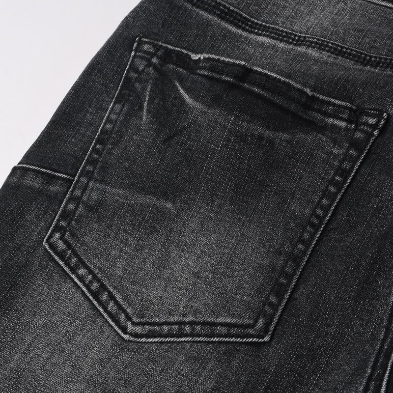 Purple brand Jeans High-quality pure cotton streetwear trousers Hole