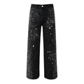 purple brand jeans Rhinestones #9125
