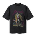 Saint Michael T Shirts Dark Devotional Vintage Monochrome Motif
