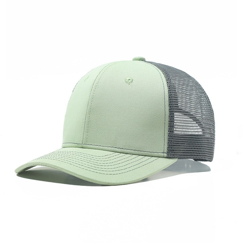 Trendy flat brimmed snapback hatssummer mesh breathable