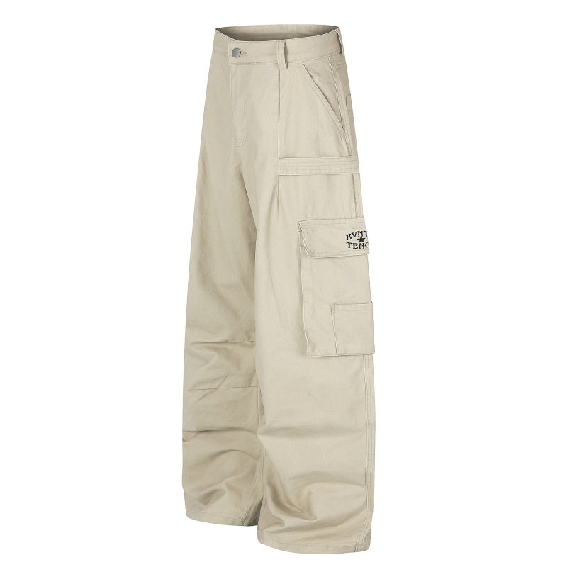 American-style streetwear harem pants Minimal Logo Utility Cargo Trousers