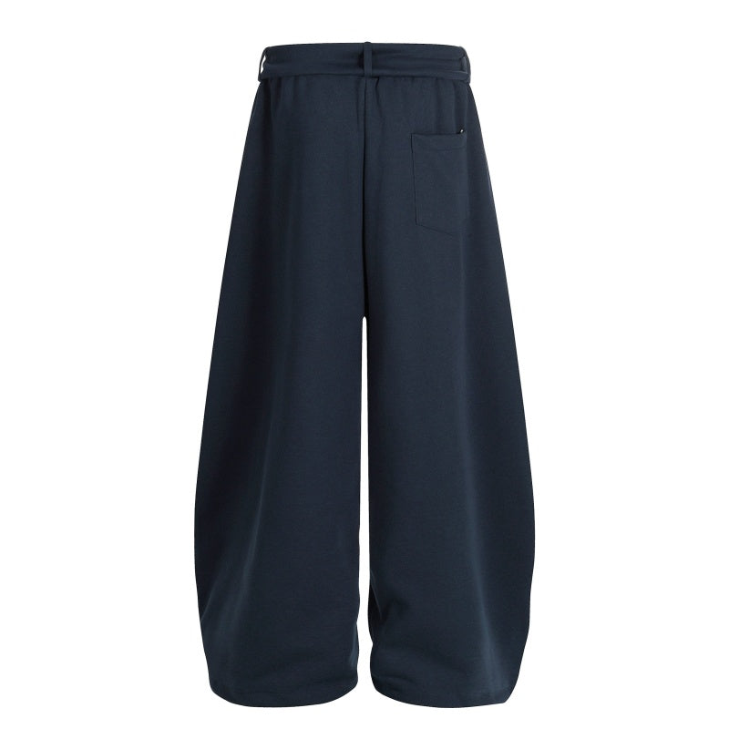 American-style streetwear harem pants Detachable Flame Strap Relaxed Fit Garment