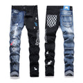 Mens Fashion Jeans Blue and black color scheme 3538# Pure cotton high quality