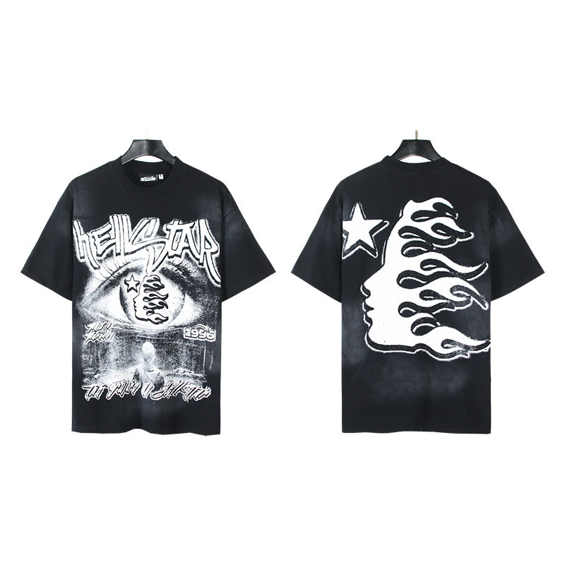 HS T-Shirt Designer style American streetwear, high-quality pure cotton.