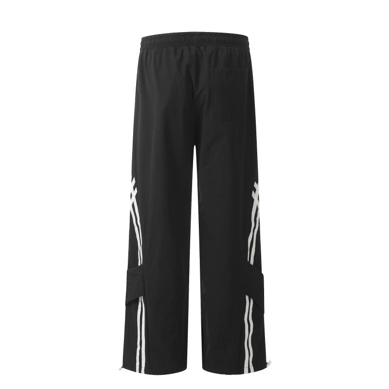 American-style streetwear harem pants Multi-color lightweight relaxed straight trousers