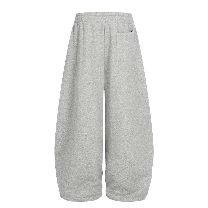 American-style streetwear harem pants Fleece-lined and thickened Gradient Fade Hem Casual Trousers