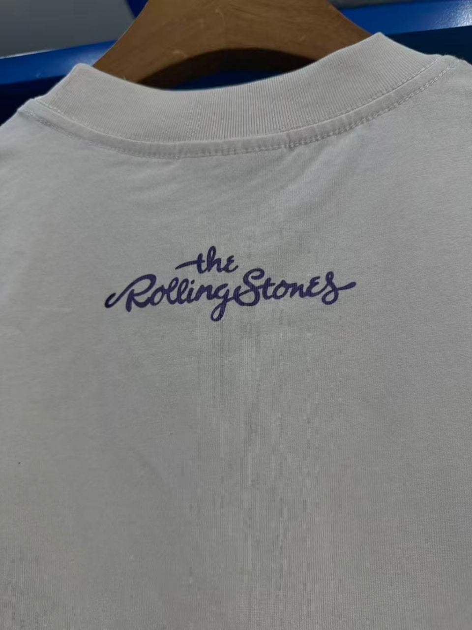 Vintage style washed summer wear T shirt STONES Big red tongue