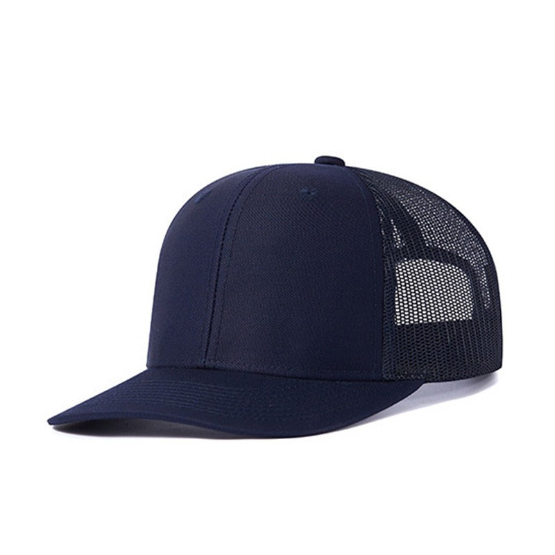 Trendy flat brimmed snapback hatssummer mesh breathable