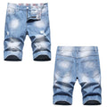 Denim shorts High-quality trendy casual pure cotton Non-stretch plus-size men's clothing