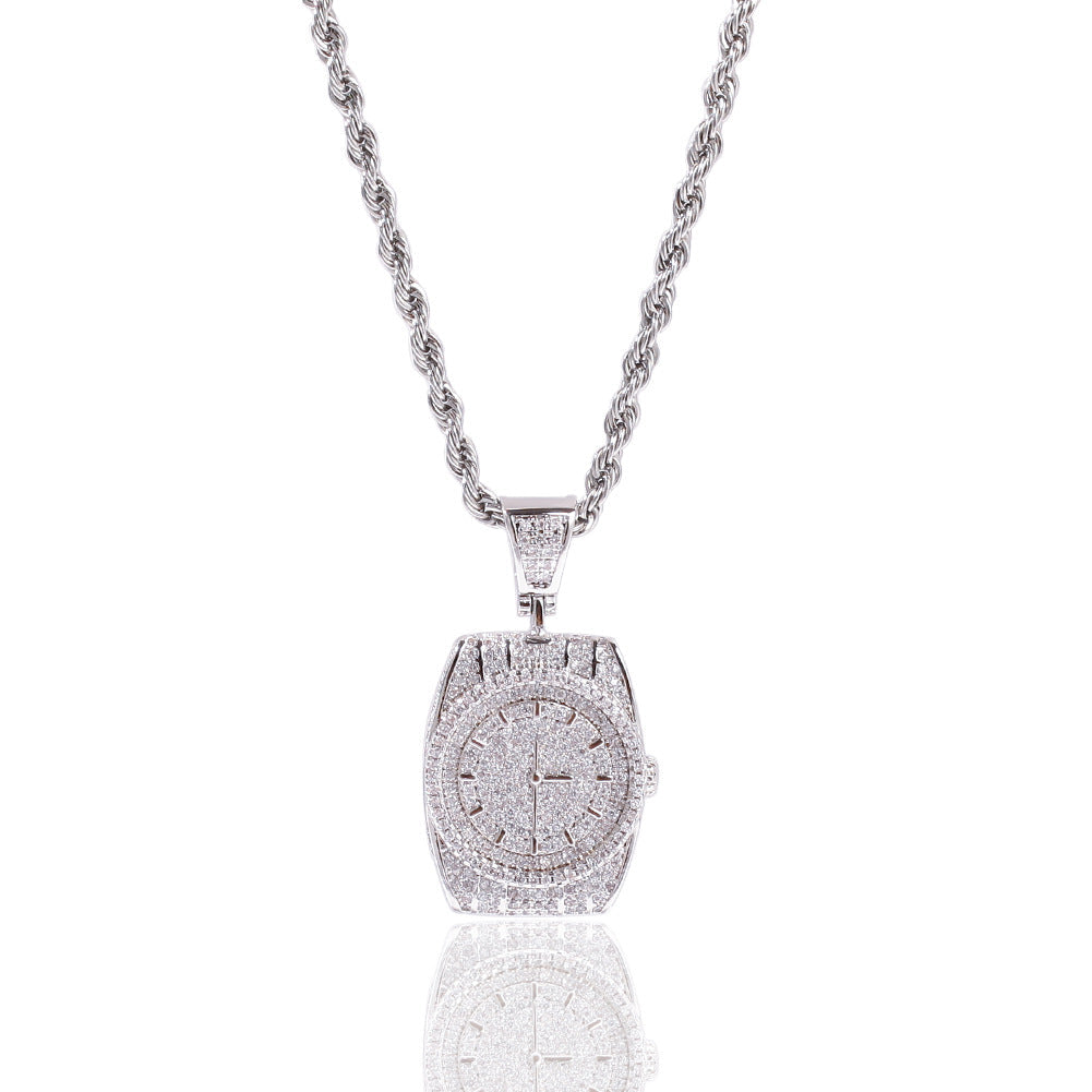Jewelry Zircon Dial Pendant Vintage Fashion Pendant Necklace Spectrum St. Valentine's