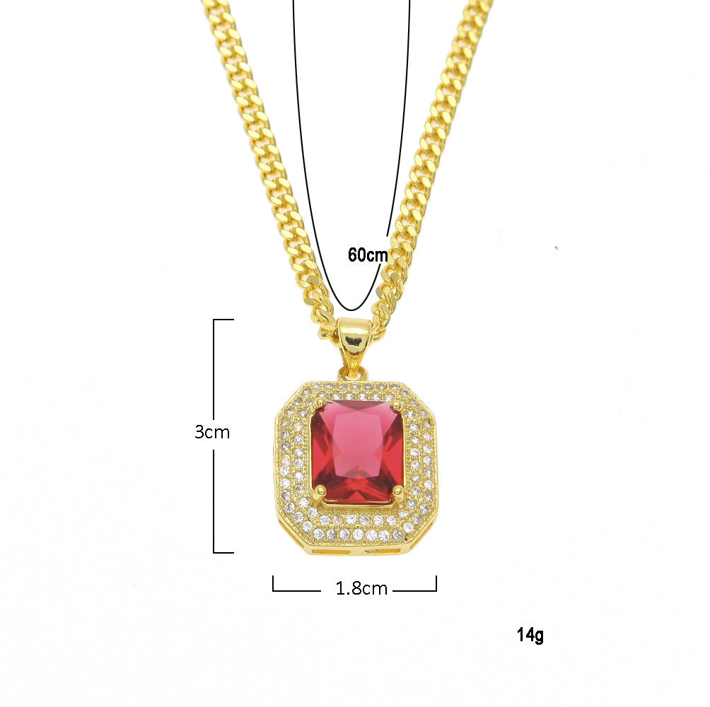 Jewelry Hip Hop Stone Pendant Delicate Claw Set Zircon Pendant Royalty Jesus Pieces
