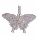 Jewelry Zircon Butterfly Pendant Necklace Vintage Fashion High Sense Animal Spectrum
