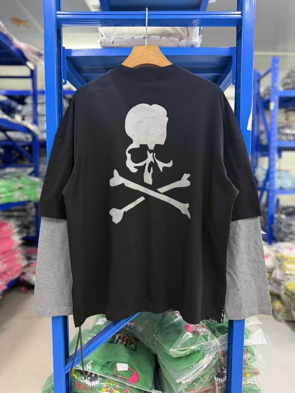 Vintage style washed summer wear T shirt Skull
