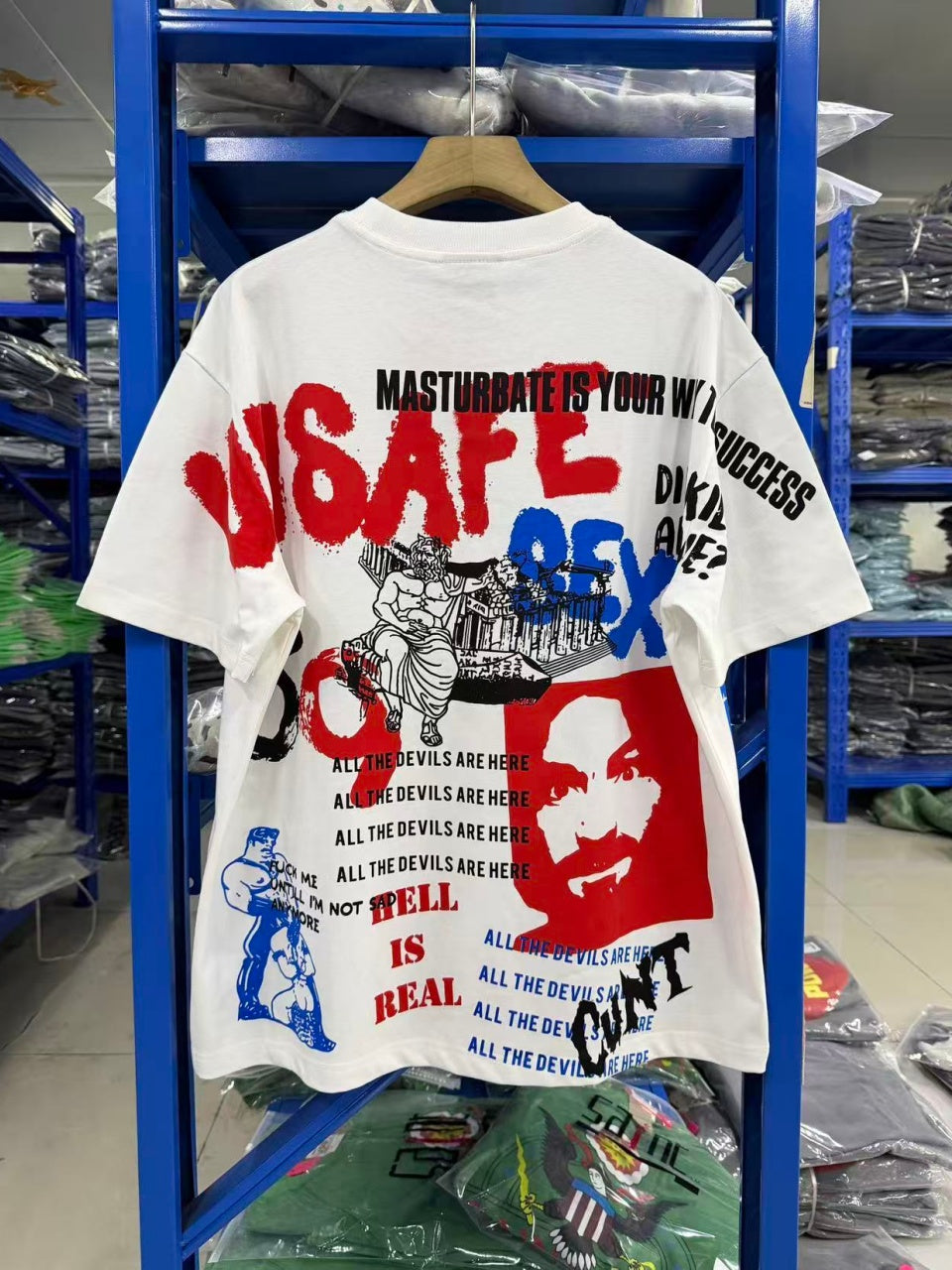 Vintage style washed summer wear T shirt