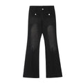 American-style streetwear harem pants Front Knee Fade Panel Stitch Detail