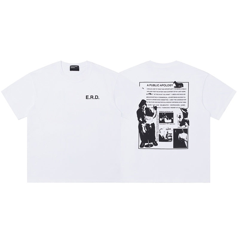 ERD T Shirts Large Rear Frame Graphic Street Art Tee