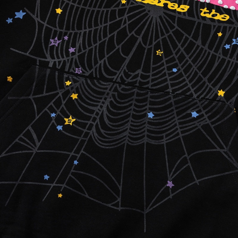Spiderweb hoodie High-quality pure cotton for autumn and winter