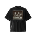 Unisex Vintage T Shirts "Inhale courage, exhale fear" — featuring Shaolin Kung Fu elements and a heavy-duty washed, distressed finish.
