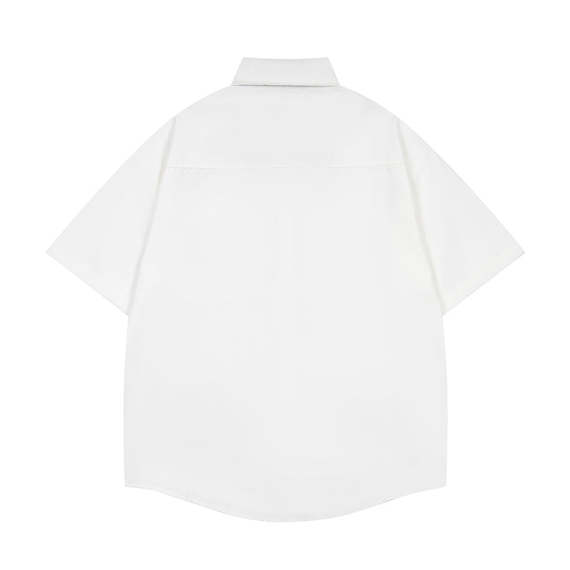 Unisex vintage T-shirt Polo shirt with a stand-up collar