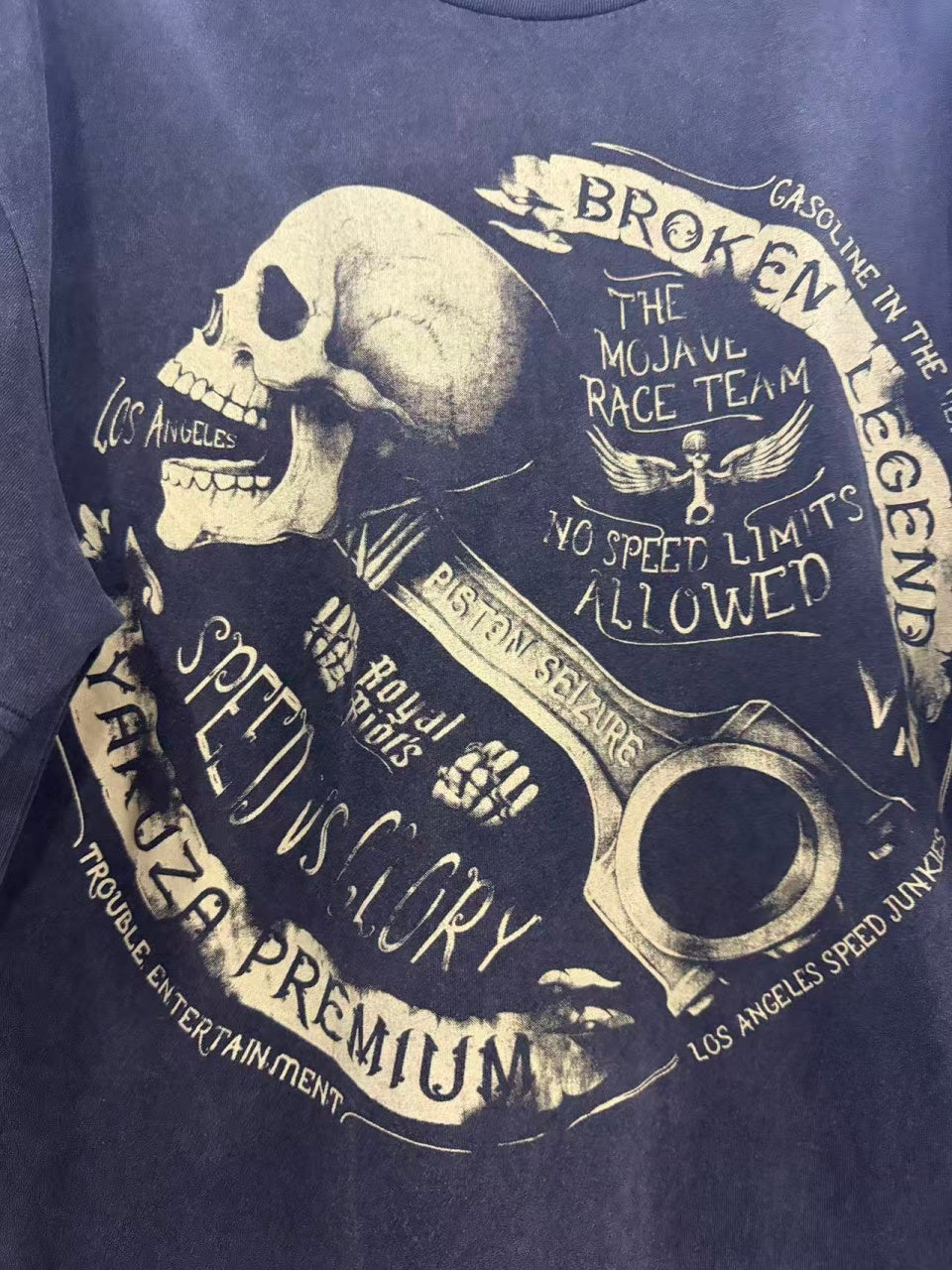 Vintage style washed summer wear T shirt