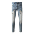 purple brand jeans Rhinestones #9132