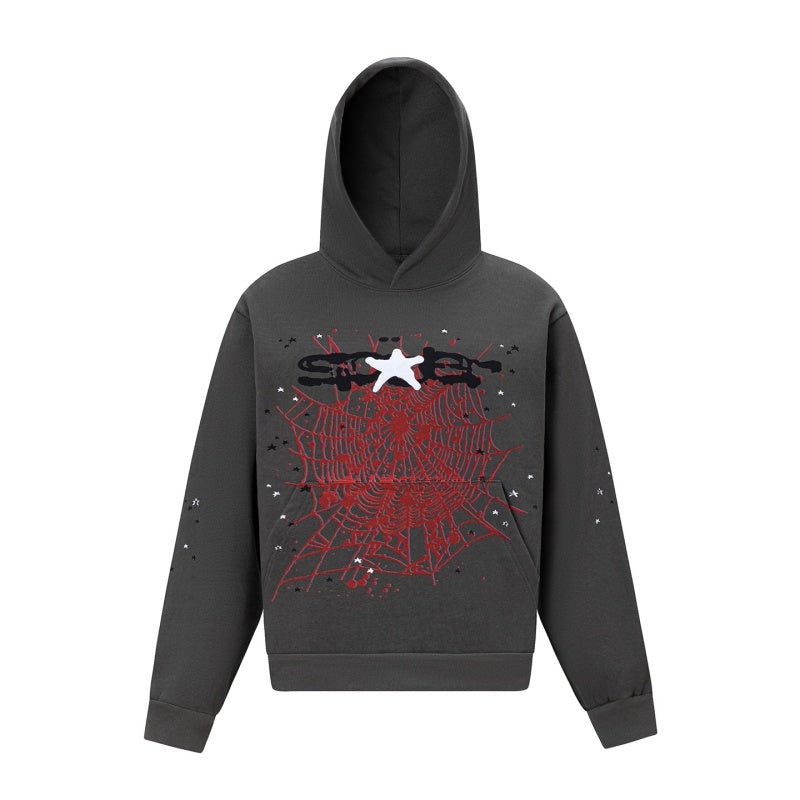 Spiderweb hoodie High-quality pure cotton for autumn and winter