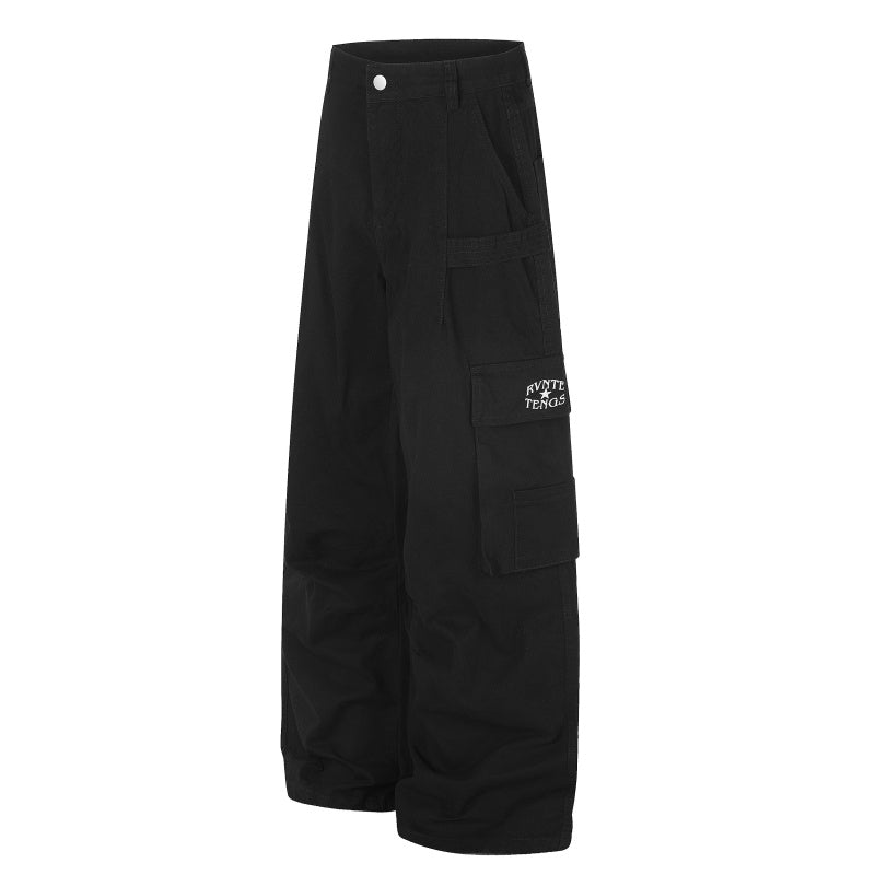 American-style streetwear harem pants Minimal Logo Utility Cargo Trousers