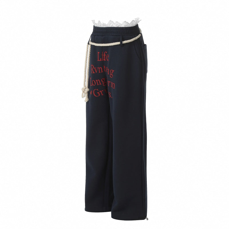 American-style streetwear harem pants Toggle hem adjustable street casual fit