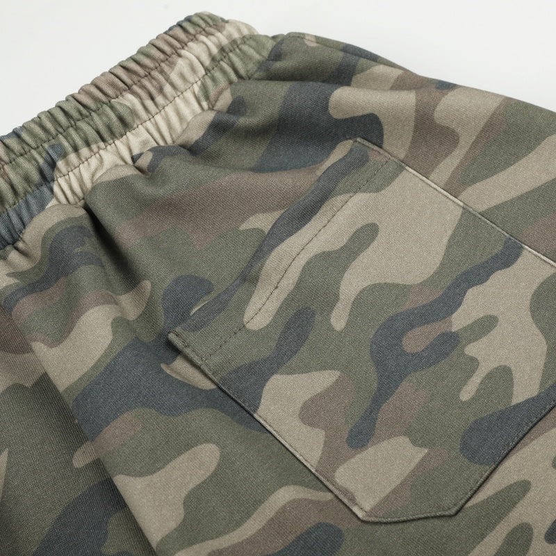 American-style streetwear harem pants Faded Camo Drawstring Wide Leg Cargo