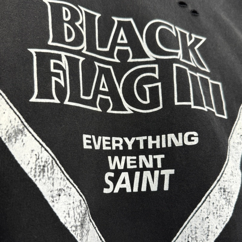 Unisex Vintage T Shirts Black Flag" Short-Sleeve T-Shirt — featuring airbrushed graphics, hand-distressed detailing, and a vintage-style washed finish. Crafted from custom heavyweight, brushed fabric with a premium feel, and printed using high-qualit