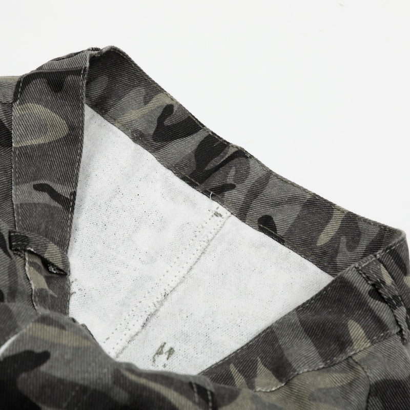 American-style streetwear harem pants Button Flap Pocket Relaxed Silhouette
